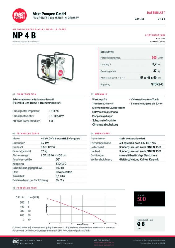 MAST NP4B DATENBLATT DE pdf