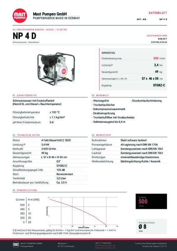 MAST NP4D DATENBLATT DE pdf