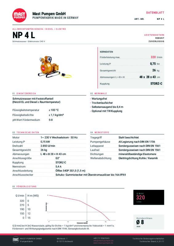 MAST NP4L DATENBLATT DE pdf