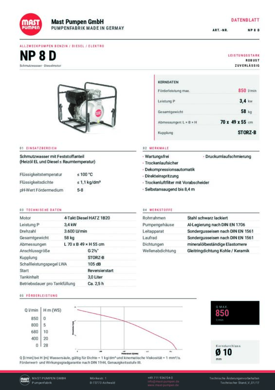 MAST NP8D DATENBLATT DE pdf