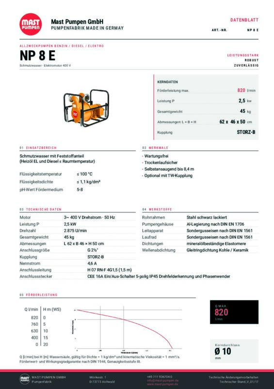 MAST NP8E DATENBLATT DE pdf